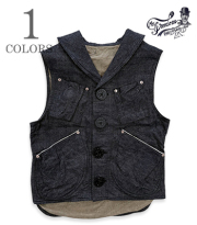 11oz. OKINAWA DENIM SIGNAL VEST TYPE II
