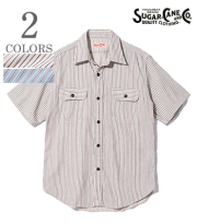 DOBBY STRIPE WORK SHIRT