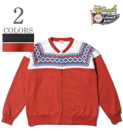 WHITESVILLE SNOW PATTERN ZIP SWEAT SHIRT