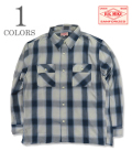 BIG MIKE ビッグマイク 長袖|オンブレ―|チェック|ワークシャツ『Rayon Mix Ombre Check Shirts』【アメカジ・ワーク】102615201