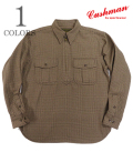 CUSHMAN HOUND TOOTH HALF ZIP WORK SHIRTS