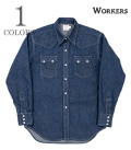 Cats Family Western Shirt, 9.5 oz Indigo Denim