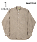 Band Collar Shirt, Linen