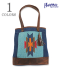 INDIA RUG LEATHER TOTE