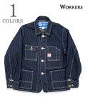 Deluxe Railroad Jacket, 12 oz, Grey Back Indigo Herringbone