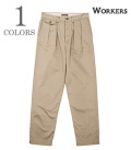 Officer Trousers, 2 Tuck, Khaki No-1