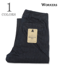 Officer Trousers Slim Type2, Indigo Herringbone