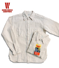 WAREHOUSE x ORGAN 別注 長袖|NON WASH|ヘリンボーン|ワークシャツ|ルーズフィット『HBT TRIPLE STITCH WORK SHIRT LOOSE-FIT』【アメカジ・ワーク】3035-HBT