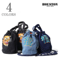 EMB DENIM EFFECT BAG TIGER