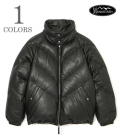 V LEATHER DOWN JACKET