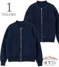 INDIGO REVERSIBLE ZIP SWEAT