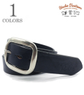 INDIGO BENZ LEATHER BELT