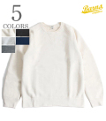 BARNS バーンズ 吊り編み|ラグランスリーブ|クルースウェット『TSURIAMI CREW NECK SWEAT』【アメカジ・カレッジ】BR-4930N