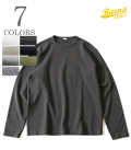 BARNS バーンズ 9分袖|無地|ヘビースパンフライス|Tシャツ『HEAVY SPAN FRAISE TEE』【アメカジ・カレッジ】BR-8420