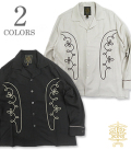 GYPSY＆SONS ジプシーアンドサンズ 長袖|リネン混|刺繍|ロデオシャツ『EMBROID RODEO SHIRTS』【アメカジ・モーターサイクル】GS2629921