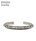 Navajo Stamped Silver Triangle Bangle Kevin Ramone