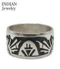 Hopi Overlay Silver Ring Willis Humeyestewa
