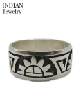 Hopi Overlay Silver Ring Willis Humeyestewa