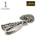 BEAR FOOT ベアフット 真鍮製|厚塗り銀メッキ|ウォレットチェーン『BRASS WALLET CHAIN Silver plating』【アメカジ・キーホルダー】IPC-OG03