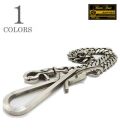 BEAR FOOT ベアフット 真鍮製|厚塗り銀メッキ|ウォレットチェーン『BRASS WALLET CHAIN Silver plating』【アメカジ・キーホルダー】IPC-OG04