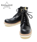 SLOW WEAR OILD LEATHER PLAIN MID BOOTS