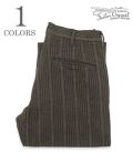 Garment-Dyed Stripe Trousers