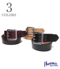 PHERROW'S LEATHER DOUBLE PIN BELT