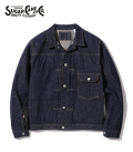 SUGAR CANE 砂糖黍製 13oz. 阿波藍混右綾 DENIM BLOUSE