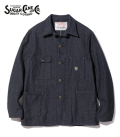 SUGAR CANE 12oz. INDIGO COTTON TWEED WORK COAT