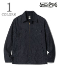 10.5oz. INDIGO JACQUARD ZIP SHIRT
