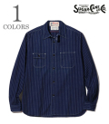 SUGAR CANE FICTION ROMANCE シュガーケーン 長袖|ウォバッシュストライプ|ワークシャツ『8.5oz. WABASH STRIPE WORK SHIRT』【アメカジ・ワーク】SC25551