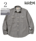 SUGAR CANE HICKORY STRIPE WORK SHIRT