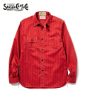 SUGAR CANE FICTION ROMANCE シュガーケーン 長袖|ウォバッシュストライプ|ワークシャツ『8.5oz. WABASH STRIPE WORK SHIRT』【アメカジ・ワーク】SC28340