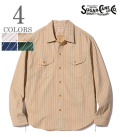 SUGAR CANE シュガーケーン 長袖|コークストライプ|ワークシャツ『COKE STRIPE WORK SHIRT』【アメカジ・ワーク】SC28652