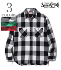 SUGAR CANE TWILL CHECK WORK SHIRT