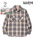 SUGAE CANE TWILL CHECK WORK SHIRT