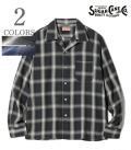 RAYON COVERT CHECK OPEN SHIRT