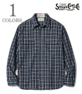 4oz. INDIGO CHECK WORK SHIRT