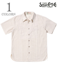 SUGAR CANE FICTION ROMANCE シュガーケーン フィクションロマンス ウォバッシュワークシャツ『8.5oz. WHITE WABASH STRIPE WORK SHIRT』【アメカジ・ワーク】SC37275