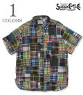 MADRAS CHECK PATCHWORK B.D. SHIRT