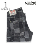 9.5oz. PATCHWORK DENIM DOUBLE KNEE PANTS