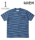 INDIGO BORDER POCKET T-SHIRT