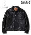 BLACK HORSEHIDE LEATHER JACKET 1953 MODEL
