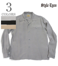 STYLE EYES PLAIN RAYON BOWLING SHIRT