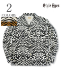 Mid 1950s Style Corduroy Sports Shirt ZEBRA