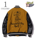 BUZZ RICKSON'S × PEANUTS 30oz. WOOL MELTON AWARD JACKET