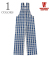 1930'S INDIGO BLUE and WHITE CHECK OVERALL