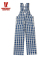 1930'S INDIGO BLUE and WHITE CHECK OVERALL
