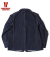WAREHOUSE INDIGO HERRINGBONE COVERALL WITH CHINSTRAP