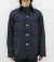 WAREHOUSE INDIGO HERRINGBONE COVERALL WITH CHINSTRAP